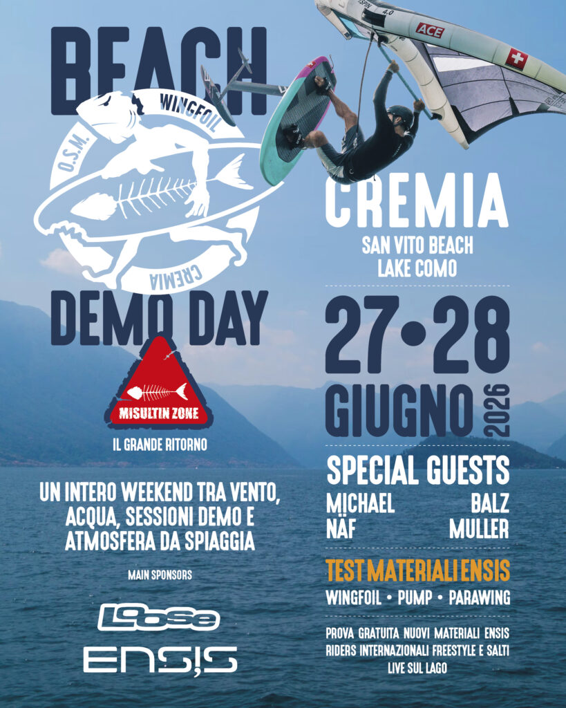 Beach Demo Day Ensis 27-28 Giugno 2026 - Wing Foil Cremia